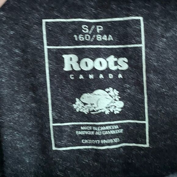 Roots CANADA Cotton Sleeveless Crew Neck Tank Top T-Shirt Charcoal Grey S - Picture 7 of 8